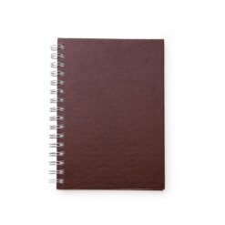 CADERNO C/ CAPA DE COURO SINTÉTICO 15 X 21CM  SPX-13601 NA COR MARROM