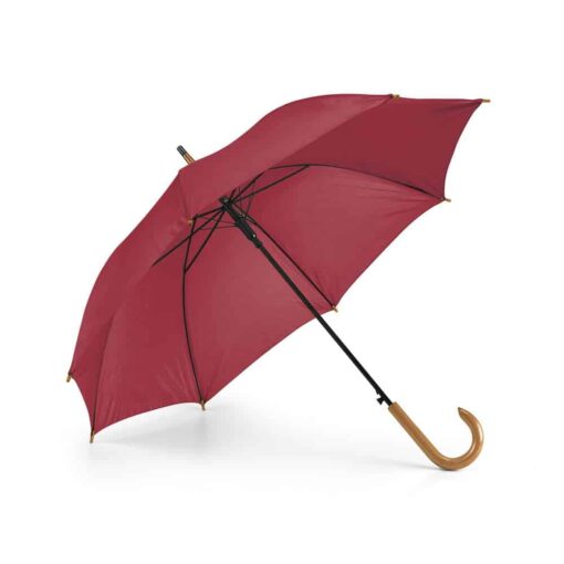 Guarda-chuva em poliéster 190T com haste em metal e pega em madeira e abertura automática. ø1040 mm | 885 mm - Imagem 12
