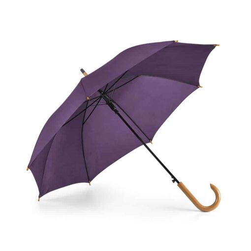 Guarda-chuva em poliéster 190T com haste em metal e pega em madeira e abertura automática. ø1040 mm | 885 mm - Imagem 20