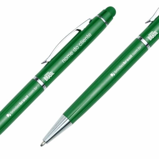 [Brinde] Caneta Metálica  SPX-18543-VD com logo Brindes Brasil