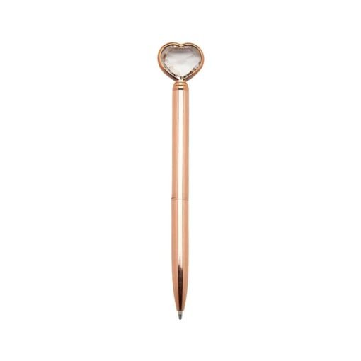 CANETA METAL CORAÇÃO SPX-14656 NA COR COBRE