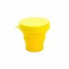 COPO RETRÁTIL DE SILICONE 150ML SPX-18636 NA COR AMARELO