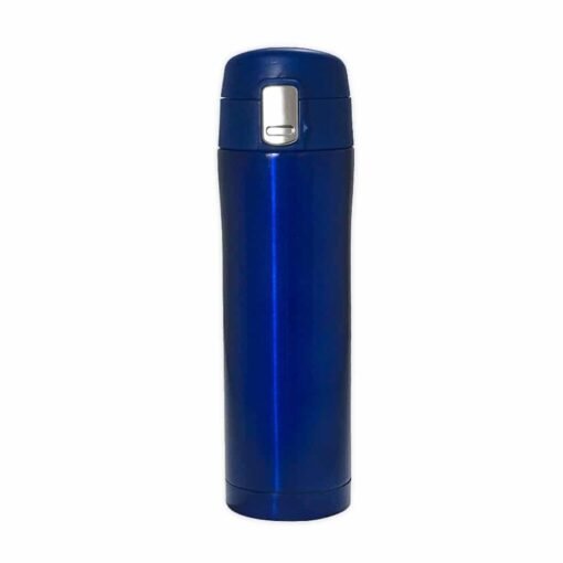 GARRAFA TÉRMICA 450 ML C/ TRAVA  SPX-13377 NA COR AZUL