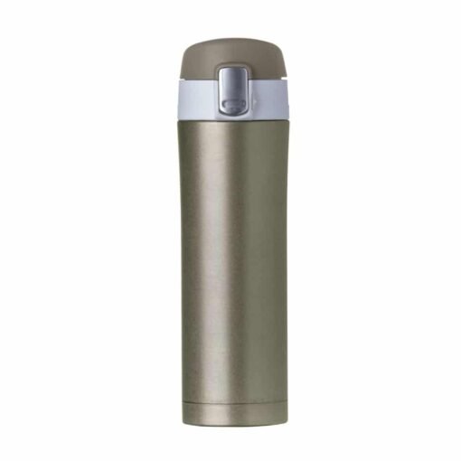 GARRAFA TÉRMICA 450 ML C/ TRAVA  SPX-02087B NA COR CHUMBO