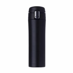 GARRAFA TÉRMICA 450 ML C/ TRAVA  SPX-02087B NA COR PRETO