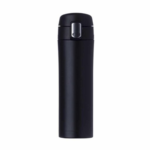 GARRAFA TÉRMICA 450 ML C/ TRAVA  SPX-02087B NA COR PRETO