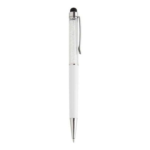 CANETA PLÁSTICA TOUCH SPX-05073 NA COR BRANCO