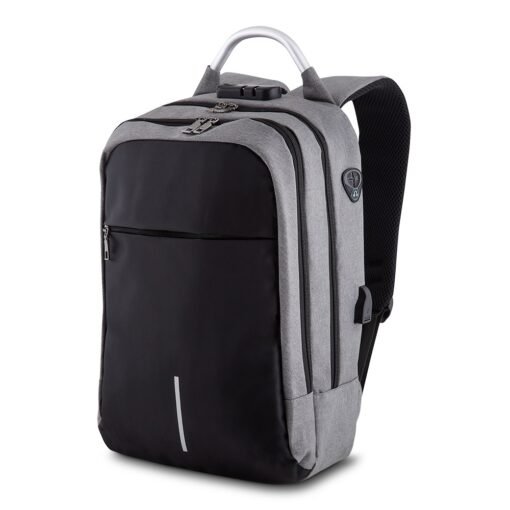 MOCHILA C/ CADEADO SEGREDO SPX-14185 NA COR PRETO OU FUMÊ