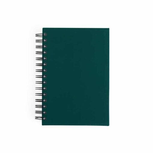 AGENDA WIRE-O EMBORRACHADA SPX-14933 NA COR VERDE