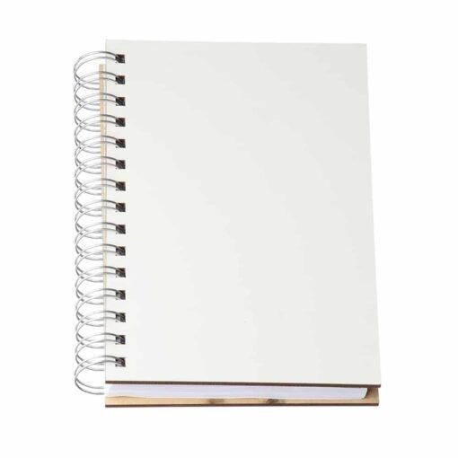 AGENDA PERMANENTE WIRE-O MDF  SPX-14611-MAD NA COR MADEIRA