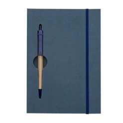 BLOCO DE ANOTAÇÕES C/ CANETA ECOLÓGICA  SPX-13005 NA COR AZUL