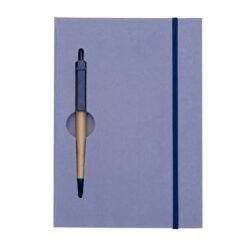 BLOCO DE ANOTAÇÕES C/ CANETA ECOLÓGICA  SPX-13005 NA COR AZUL