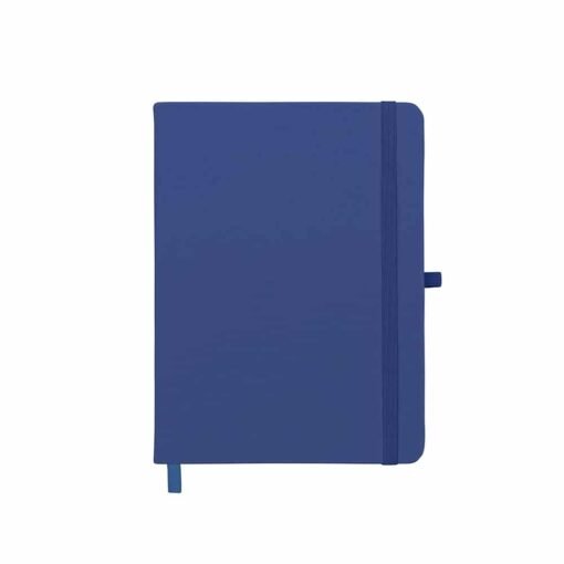 CADERNETA EMBORRACHADA COM PORTA CANETA SPX-14429S NA COR AZUL