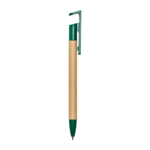 CANETA ECOLÓGICA C/ SUPORTE P/ CELULAR SPX-00016 NA COR MARROM