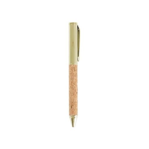 CANETA METAL E CORTIÇA SPX-01007 NA COR DOURADO