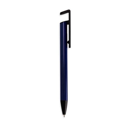 CANETA SEMIMETAL COM SUPORTE SPX-14795 NA COR AZUL