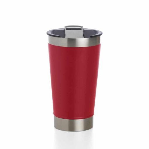 COPO TÉRMICO 500ML *LISO C/ ABRIDOR SPX-18645L NA COR VERMELHO
