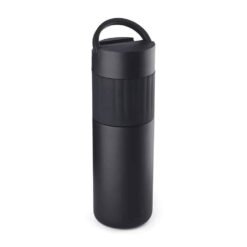 GARRAFA TÉRMICA SUPORTE PARA CELULAR 500 ML SPX-14786 NA COR PRETO