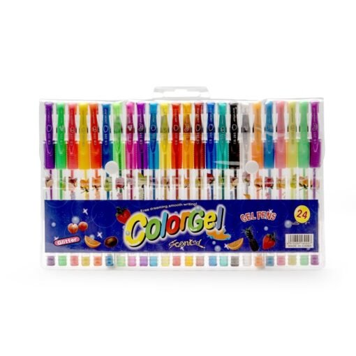 KIT CANETINHAS GEL COLORIDAS C/ 24 SPX-P@CB205-24 NA COR AMARELO