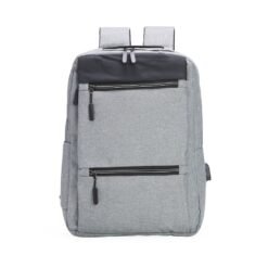 MOCHILA NYLON USB 20L  SPX-01318B NA COR PRATA OU CINZA
