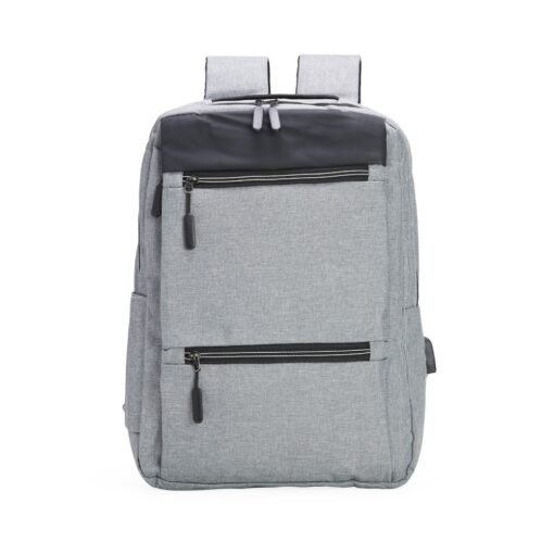 MOCHILA NYLON USB 20L  SPX-01318B NA COR PRATA OU CINZA