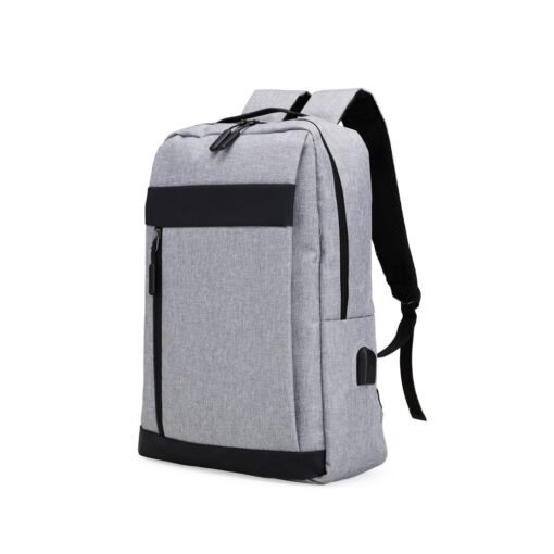MOCHILA DE NYLON USB 21L SPX-01325C NA COR PRATA