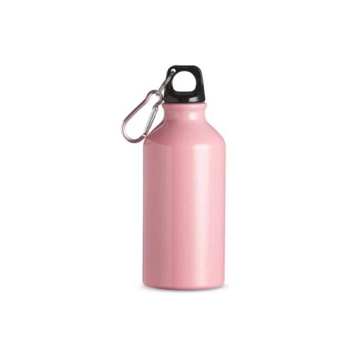 SQUEEZE ALUMÍNIO 420ML C/ MOSQUETÃO SPX-09138 NA COR ROSA