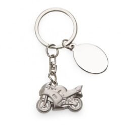 CHAVEIRO EM METAL FORM. MOTO SPX-14226 NA COR PRATA