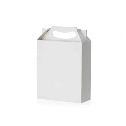 EMBALAGEM CAIXA TIPO SACOLA SPX-14750 NA COR BRANCO