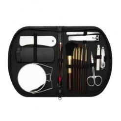 KIT MANICURE 15 PEÇAS C/ ESTOJO  SPX-10127 NA COR PRETO