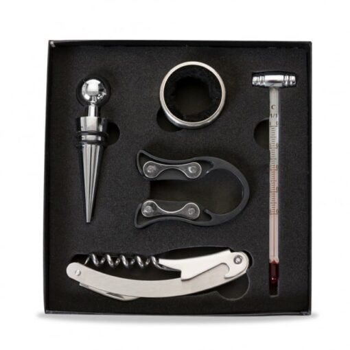 KIT VINHO CAIXA DE PAPELÃO 5 PEÇAS  SPX-12452 NA COR PRETO
