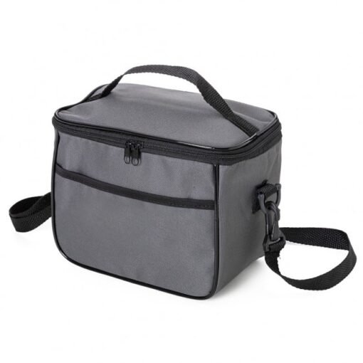 LANCHEIRA NYLON C/ PLAQUINHA  SPX-14551 NA COR PRATA