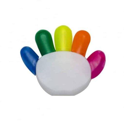 MARCA TEXTO BRANCO FORMATO MAO C/ 5 CORES  SPX-12230 NA COR BRANCO
