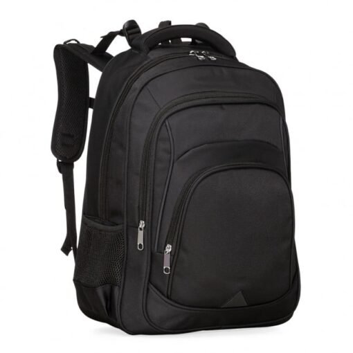 MOCHILA POLIESTER / NYLON C/ PORTA NOTEBOOK  SPX-09263 NA COR PRETO