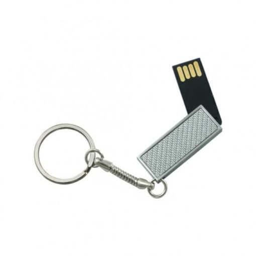 PEN DRIVE GIRATÓRIO 4 GB COM CORRENTE  SPX-014-4GB NA COR PRATA