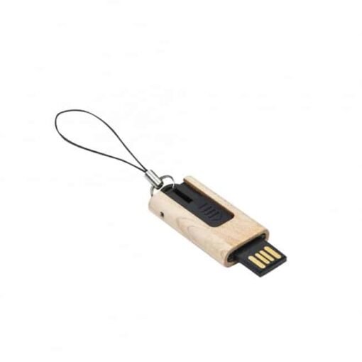 PEN DRIVE MADEIRA 4 GB RETRÁTIL  SPX-035-4GB NA COR MADEIRA