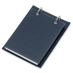 BLOCO DE ANOTAÇÕES DE MESA COURO SINTETICO  SPX-14491 NA COR AZUL
