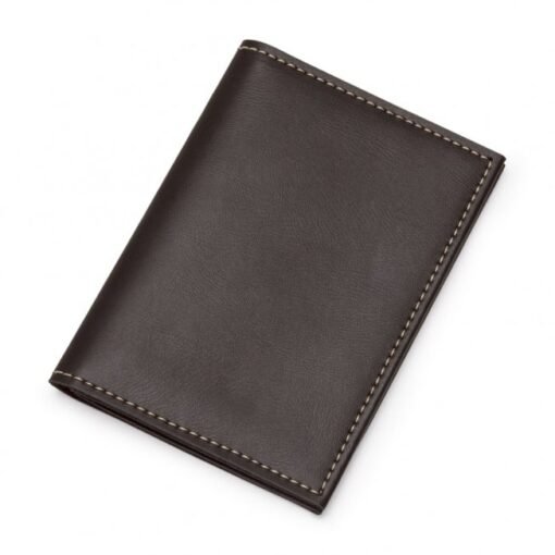 PORTA DOCUMENTO DE COURO SINTETICO  SPX-13468 NA COR MARROM