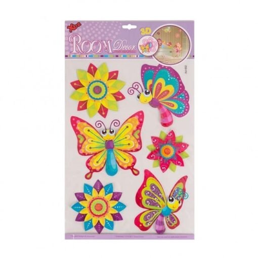 ADESIVO DECORATIVO BORBOLETAS SPX-P@ADS17688 NA COR ROSA