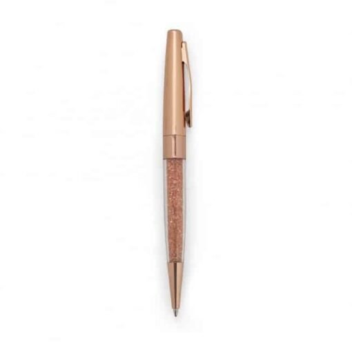 CANETA SEMI - METAL CRISTAIS  SPX-14554 NA COR COBRE