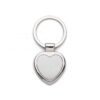 CHAVEIRO METAL FORMATO CORAÇÃO  SPX-03194 NA COR PRATA