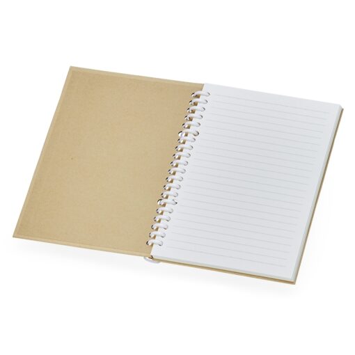 Alternative view of Caderno Personalizado Wiire-O Com Capa Dura - kraft com detalhes em branco