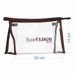 Alternative view of NECESSAIRE PLÁSTICA SPX-02092 NA COR MARROM