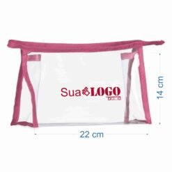 Alternative view of NECESSAIRE PLÁSTICA SPX-02092 NA COR ROSA