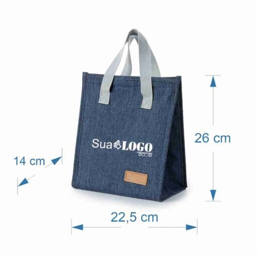Alternative view of Bolsa Personalizada Térmica 6L na cor azul