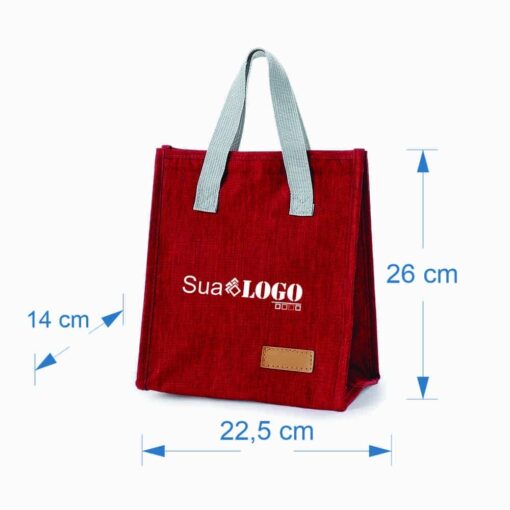 Alternative view of Bolsa Promocional Térmica 6L na cor vermelho