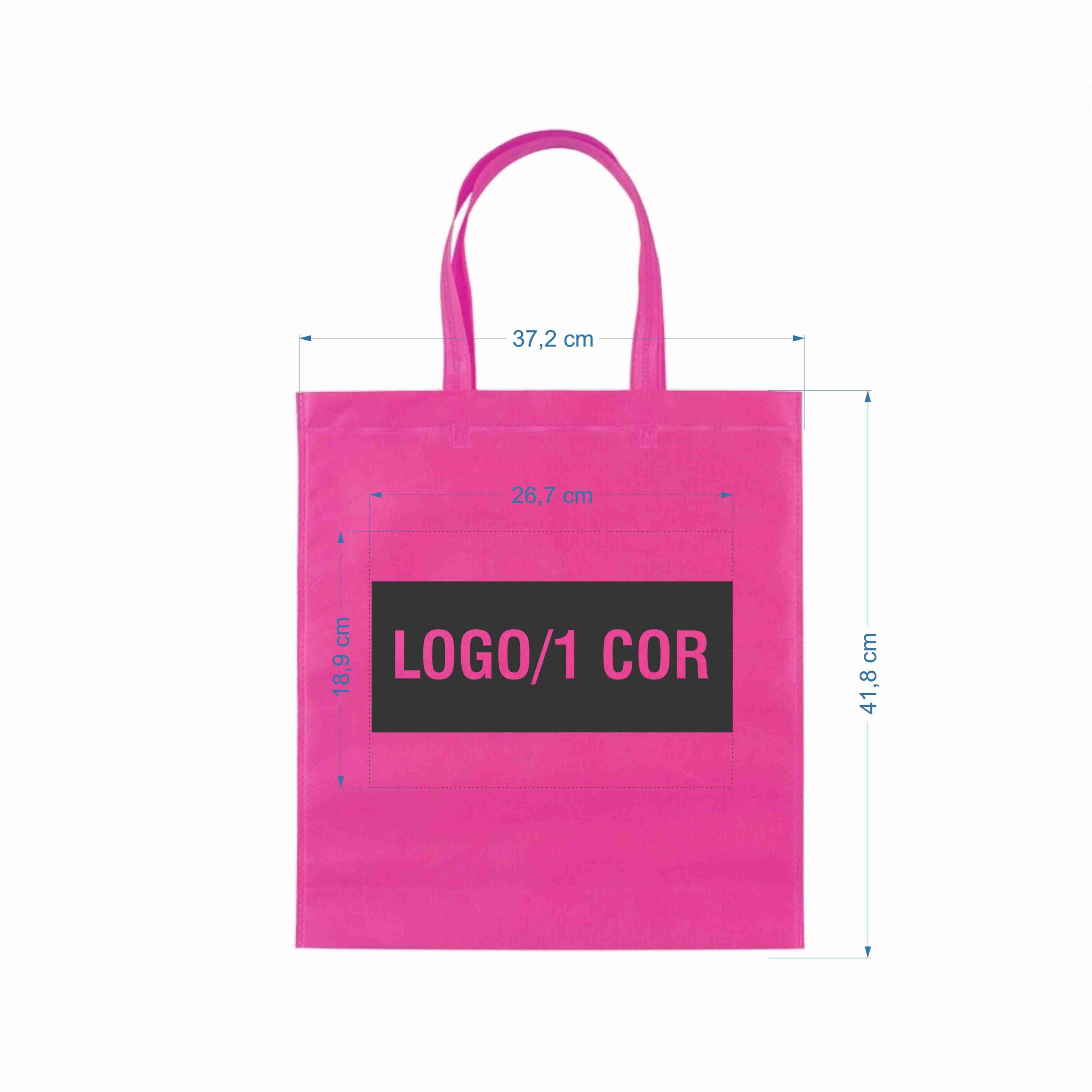 Sacola Com Logo De Tnt na cor rosa - Imagem 2