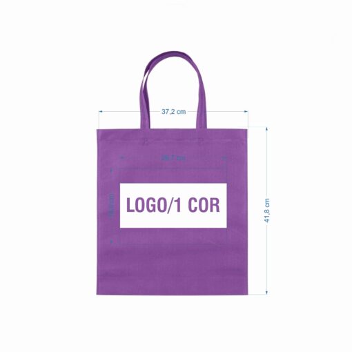 Alternative view of Sacola Promocional De Tnt na cor roxo