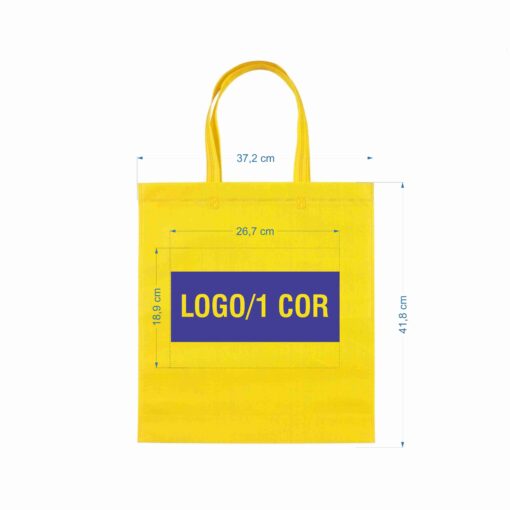Alternative view of Sacola Personalizada Para Empresas De Tnt na cor amarelo
