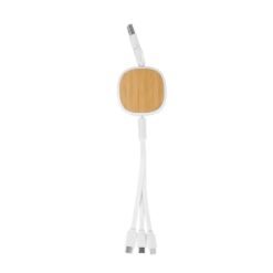 CABO USB RETRÁTIL 3 EM 1 SPX-14971 NA COR BRANCO